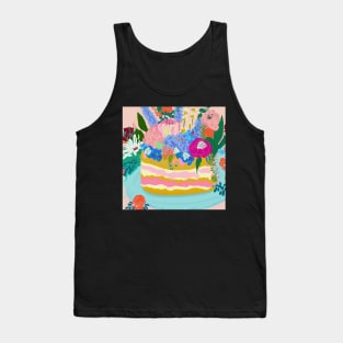 Morning tea in the garden Tank Top